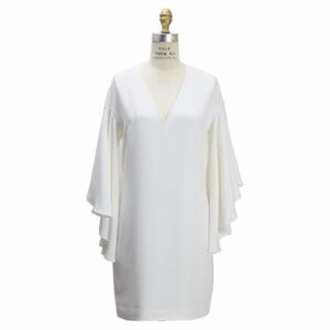 RALPH LAUREN Black Label Lillian White Silk Dress Size 4 Retail $1,398
